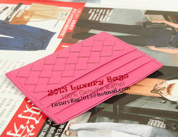 Bottega Veneta Intrecciato VN Card Case 5811 Peach Bottega Veneta Intrecciato VN Card Case 5811 Peach