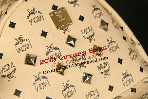 MCM Stark Backpack Jumbo in Calf Leather 8006 Apricot MCM Stark Backpack Jumbo in Calf Leather 8006 Apricot