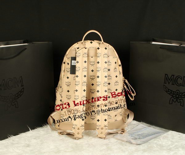 MCM Stark Backpack Jumbo in Calf Leather 8006 Apricot MCM Stark Backpack Jumbo in Calf Leather 8006 Apricot