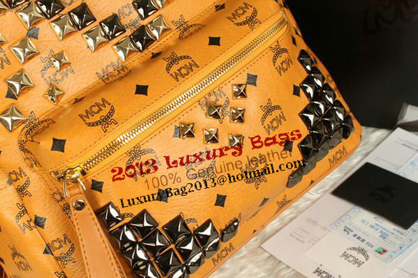 MCM Stark Backpack Jumbo in Calf Leather 8100 Camel MCM Stark Backpack Jumbo in Calf Leather 8100 Camel