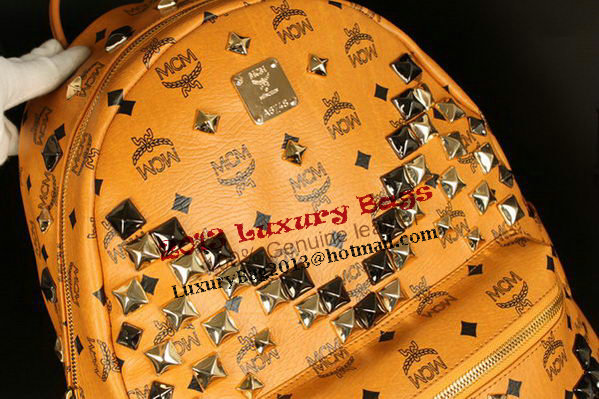 MCM Stark Backpack Jumbo in Calf Leather 8100 Camel MCM Stark Backpack Jumbo in Calf Leather 8100 Camel