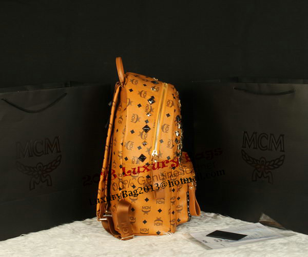 MCM Stark Backpack Jumbo in Calf Leather 8100 Camel MCM Stark Backpack Jumbo in Calf Leather 8100 Camel
