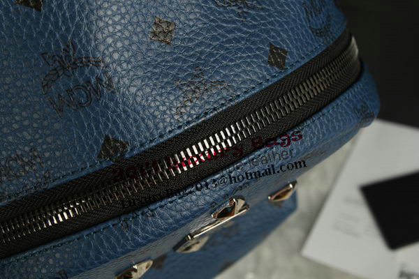 MCM Stark Backpack Large in Calf Leather 8004 RoyalBlue MCM Stark Backpack Large in Calf Leather 8004 RoyalBlue