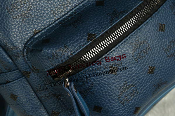 MCM Stark Backpack Large in Calf Leather 8004 RoyalBlue MCM Stark Backpack Large in Calf Leather 8004 RoyalBlue