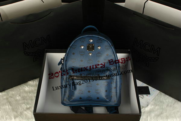 MCM Stark Backpack Large in Calf Leather 8004 RoyalBlue MCM Stark Backpack Large in Calf Leather 8004 RoyalBlue