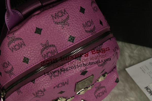 MCM Stark Backpack Medium in Calf Leather 8003 Purple MCM Stark Backpack Medium in Calf Leather 8003 Purple