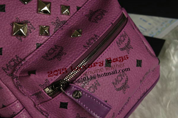 MCM Stark Backpack Medium in Calf Leather 8003 Purple MCM Stark Backpack Medium in Calf Leather 8003 Purple