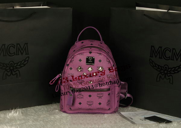 MCM Stark Backpack Medium in Calf Leather 8003 Purple MCM Stark Backpack Medium in Calf Leather 8003 Purple