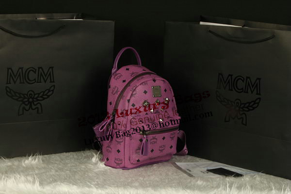MCM Stark Backpack Medium in Calf Leather 8003 Purple MCM Stark Backpack Medium in Calf Leather 8003 Purple