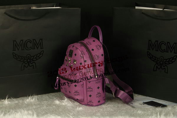 MCM Stark Backpack Medium in Calf Leather 8003 Purple MCM Stark Backpack Medium in Calf Leather 8003 Purple