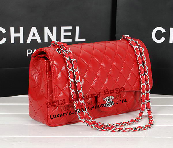 Chanel 2.55 Series Bag 1112 Red Sheepskin Leather Silver Chanel 2.55 Series Bag 1112 Red Sheepskin Leather Silver