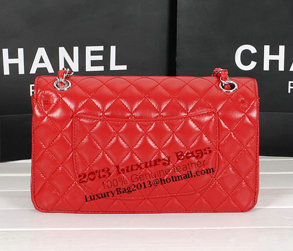 Chanel 2.55 Series Bag 1112 Red Sheepskin Leather Silver Chanel 2.55 Series Bag 1112 Red Sheepskin Leather Silver