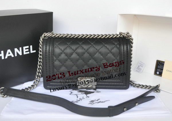 Chanel Boy Flap Shoulder Bag Original Calfskin Leather A67086 Black Chanel Boy Flap Shoulder Bag Original Calfskin Leather A67086 Black