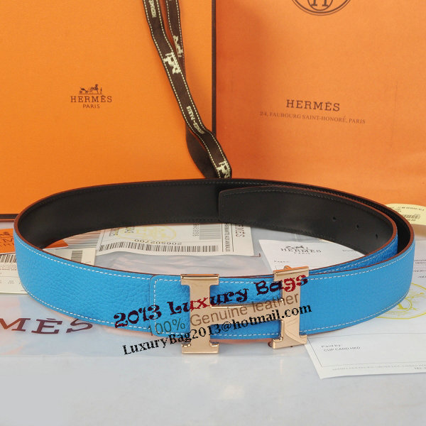Hermes Imported Belt HR1002C Blue Hermes Imported Belt HR1002C Blue