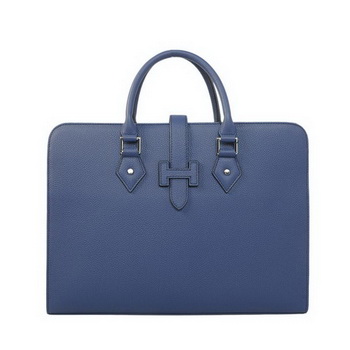 Hermes Mens Briefcase Calf Leather 3309 RoyalBlue