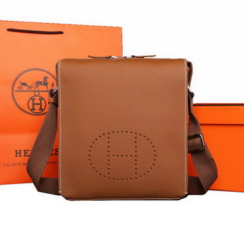Hermes Original Calf Leather Messenger Bag M86681 Wheat