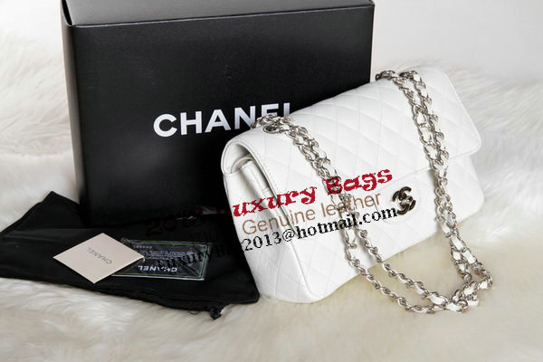 Chanel A1112 2.55 Series Flap Bag Original Caviar Leather White Chanel A1112 2.55 Series Flap Bag Original Caviar Leather White