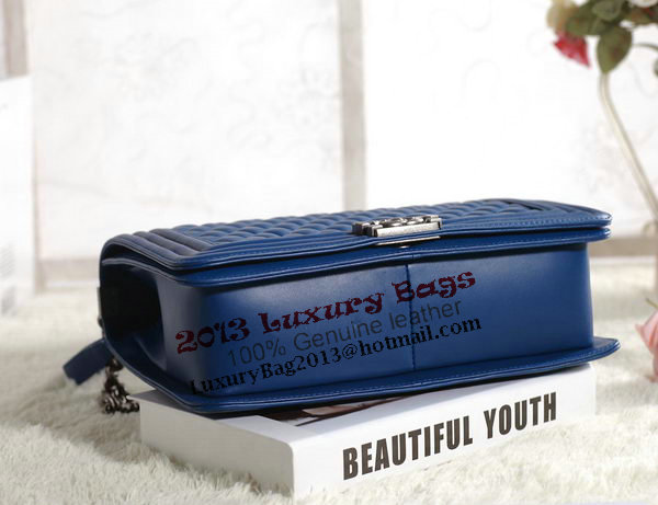 Chanel Boy Flap Shoulder Bag in Original Leather A67087 Blue Chanel Boy Flap Shoulder Bag in Original Leather A67087 Blue