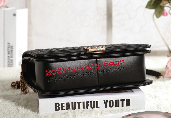 Chanel Boy Flap Shoulder Bag in Black Original Leather Gold Chanel Boy Flap Shoulder Bag in Black Original Leather Gold