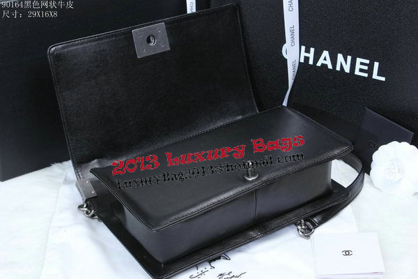 Chanel Boy Flap Shoulder Bag in Calfskin Leather A90164 Black Chanel Boy Flap Shoulder Bag in Calfskin Leather A90164 Black