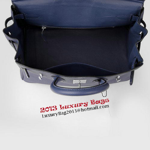 Hermes Birkin 30CM Tote Bag RoyalBlue Original Leather H30 Silver Hermes Birkin 30CM Tote Bag RoyalBlue Original Leather H30 Silver