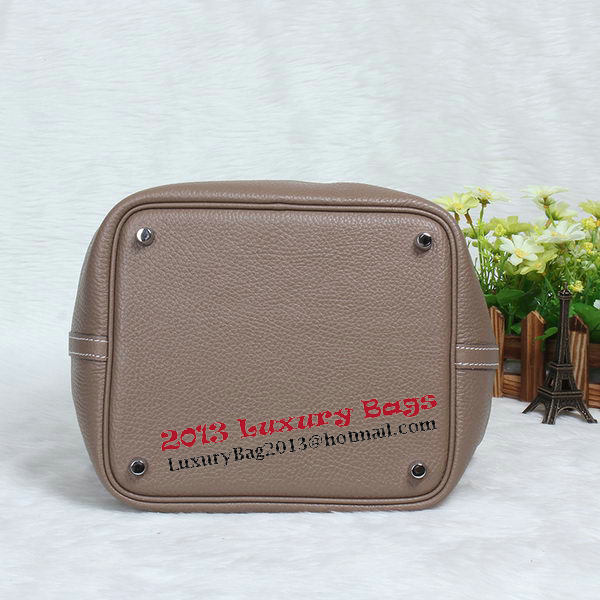 Hermes Picotin Lock MM Bag in Original Leather Dark Grey Hermes Picotin Lock MM Bag in Original Leather Dark Grey