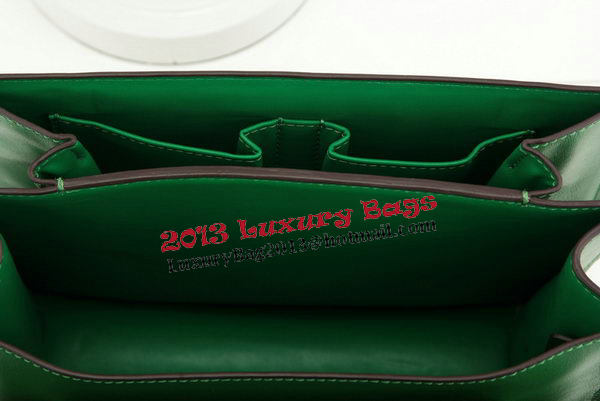 Celine Classic Box Small Flap Bag Smooth Leather 11042 Green Celine Classic Box Small Flap Bag Smooth Leather 11042 Green