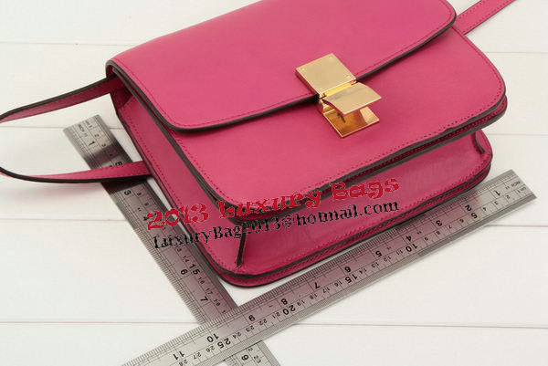 Celine Classic Box Small Flap Bag Smooth Leather 11042 Rose Celine Classic Box Small Flap Bag Smooth Leather 11042 Rose