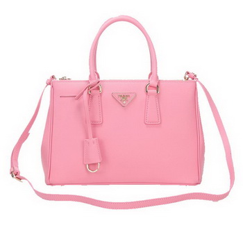 Prada Saffiano Leather Tote Bag BN1801 Pink
