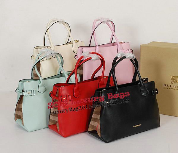 BurBerry Tote Bag Bag in Original Leather 9181A BurBerry Tote Bag Bag in Original Leather 9181A