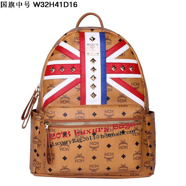 MCM Medium Flag of UK Backpack MC5173 Wheat MCM Medium Flag of UK Backpack MC5173 Wheat