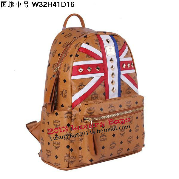 MCM Medium Flag of UK Backpack MC5173 Wheat MCM Medium Flag of UK Backpack MC5173 Wheat