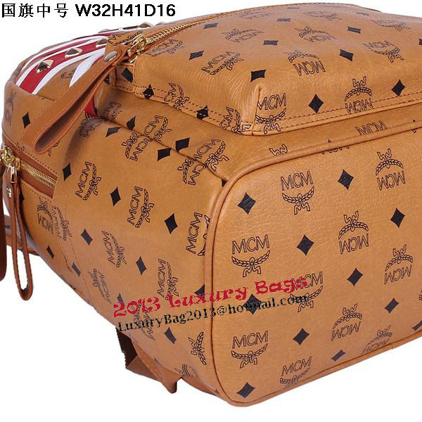 MCM Medium Flag of UK Backpack MC5173 Wheat MCM Medium Flag of UK Backpack MC5173 Wheat