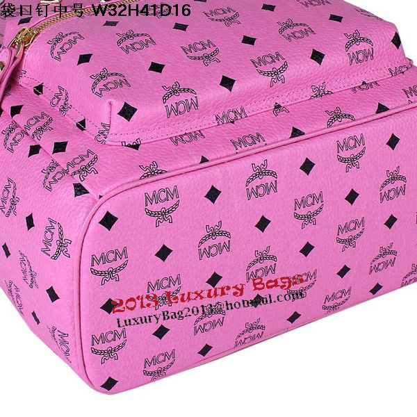 MCM Medium Top Studs Backpack MC4232 Rosy MCM Medium Top Studs Backpack MC4232 Rosy