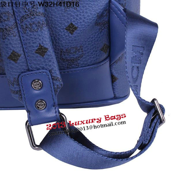 MCM Medium Top Studs Backpack MC4232 Royal MCM Medium Top Studs Backpack MC4232 Royal