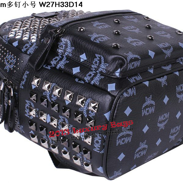 MCM Small Stark Front Studs Backpack MC4237S Black MCM Small Stark Front Studs Backpack MC4237S Black