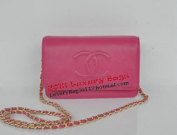 Chanel Flap Shoulder Bag Rose Calfskin Leather CHA33818 Gold Chanel Flap Shoulder Bag Rose Calfskin Leather CHA33818 Gold