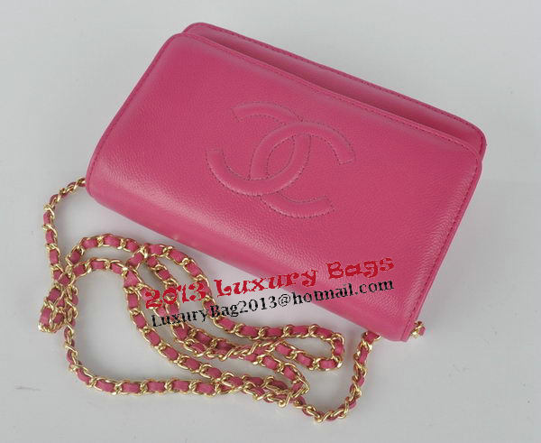 Chanel Flap Shoulder Bag Rose Calfskin Leather CHA33818 Gold Chanel Flap Shoulder Bag Rose Calfskin Leather CHA33818 Gold