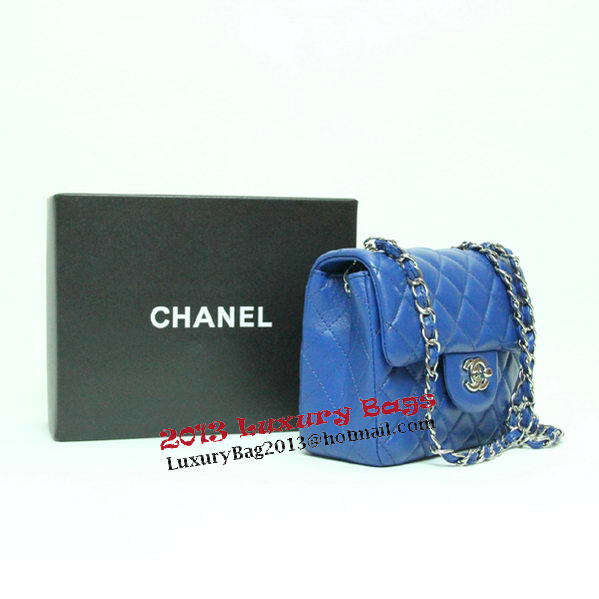Chanel mini Classic Flap Bag Royal Leather 1115 Silver Chain Chanel mini Classic Flap Bag Royal Leather 1115 Silver Chain