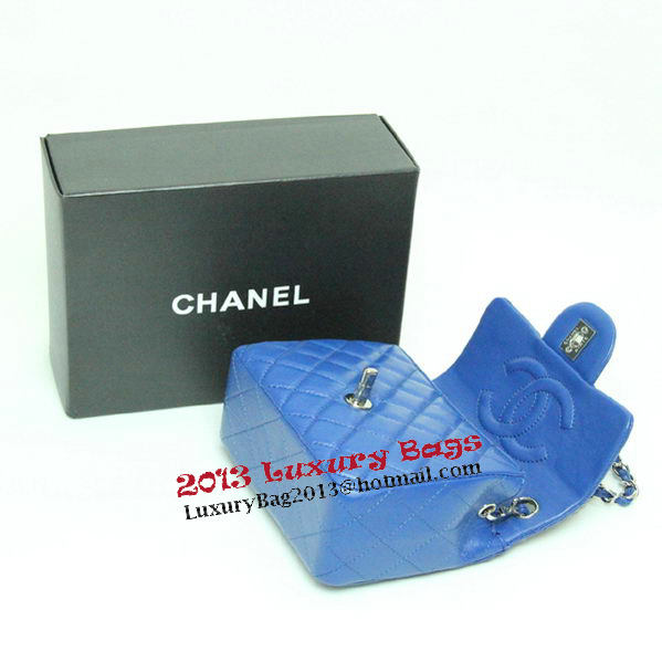 Chanel mini Classic Flap Bag Royal Leather 1115 Silver Chain Chanel mini Classic Flap Bag Royal Leather 1115 Silver Chain