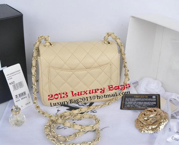 Chanel mini Classic Flap Bag Apricot Cannage Pattern 1115 Gold Chanel mini Classic Flap Bag Apricot Cannage Pattern 1115 Gold