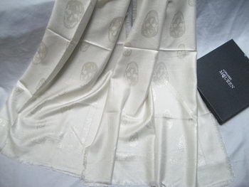 Replica MQUEEN Scarves Silk MQ16012 White