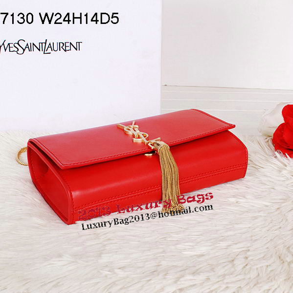 Yves Saint Laurent Monogramme Cross-body Shoulder Bag Y7130 Red