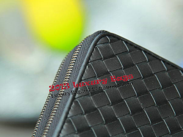 Bottega Veneta Intrecciato Calfskin Wallet BV1889 Black Bottega Veneta Intrecciato Calfskin Wallet BV1889 Black