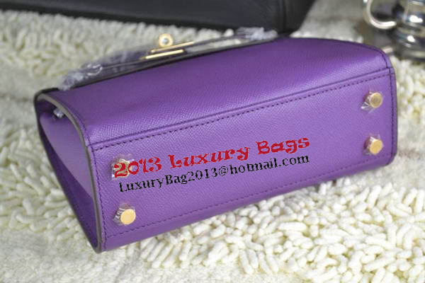 Hermes Kelly 22cm Tote Bag Calfskin Leather Purple Hermes Kelly 22cm Tote Bag Calfskin Leather Purple