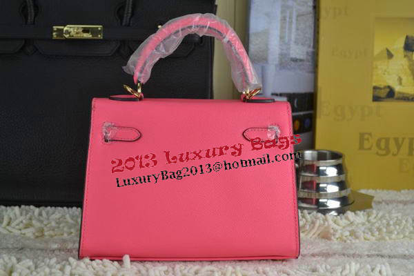 Hermes Kelly 22cm Tote Bag Calfskin Leather Rosy Hermes Kelly 22cm Tote Bag Calfskin Leather Rosy