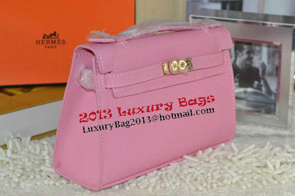 Hermes MINI Kelly 22cm Tote Bag Calfskin Leather Pink Hermes MINI Kelly 22cm Tote Bag Calfskin Leather Pink