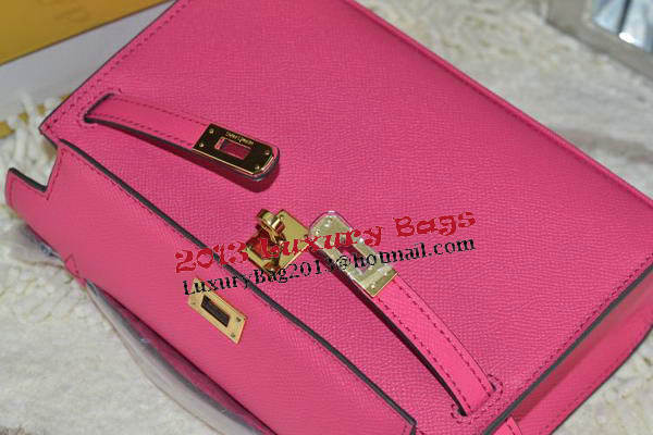 Hermes MINI Kelly 22cm Tote Bag Calfskin Leather Rose Hermes MINI Kelly 22cm Tote Bag Calfskin Leather Rose