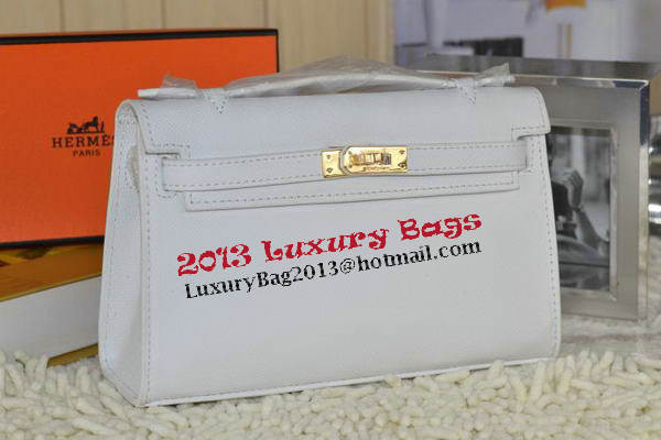 Hermes MINI Kelly 22cm Tote Bag Calfskin Leather White Hermes MINI Kelly 22cm Tote Bag Calfskin Leather White