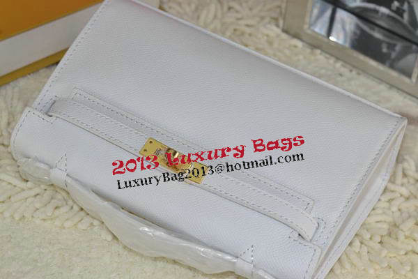 Hermes MINI Kelly 22cm Tote Bag Calfskin Leather White Hermes MINI Kelly 22cm Tote Bag Calfskin Leather White